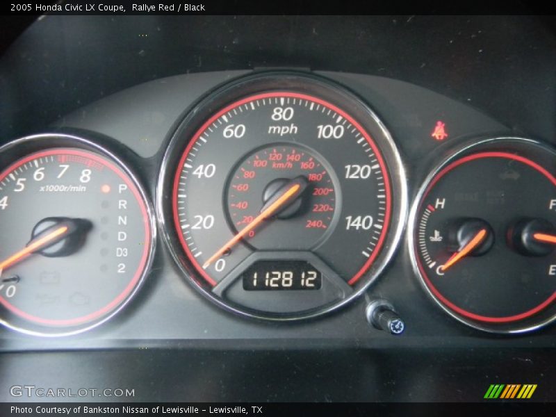 Rallye Red / Black 2005 Honda Civic LX Coupe