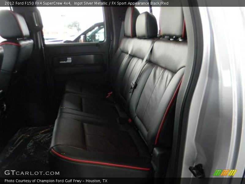  2012 F150 FX4 SuperCrew 4x4 FX Sport Appearance Black/Red Interior