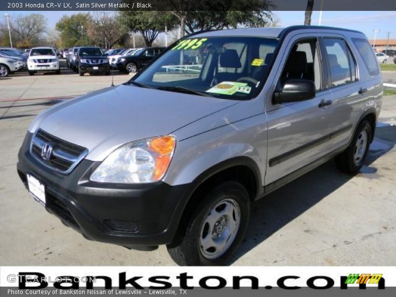 Satin Silver Metallic / Black 2003 Honda CR-V LX