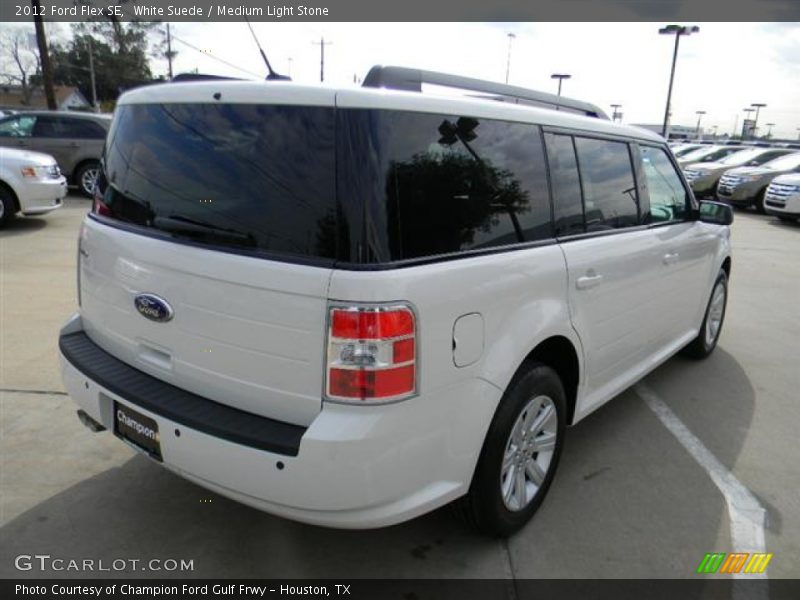 White Suede / Medium Light Stone 2012 Ford Flex SE