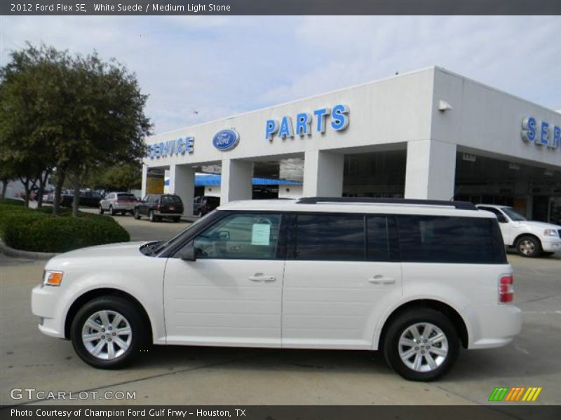 White Suede / Medium Light Stone 2012 Ford Flex SE