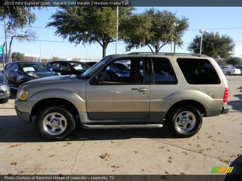 Harvest Gold Metallic / Medium Prairie Tan 2001 Ford Explorer Sport
