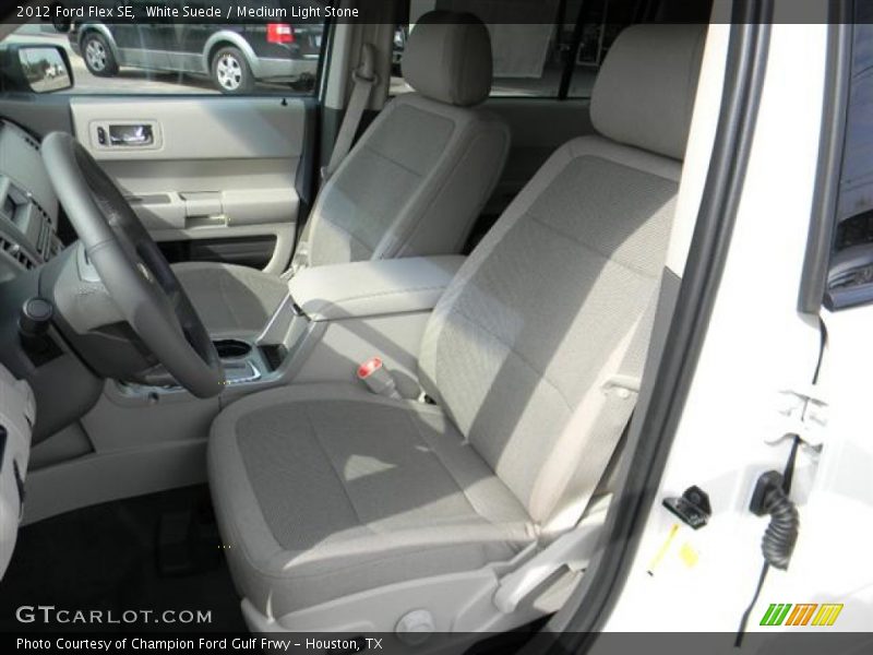 White Suede / Medium Light Stone 2012 Ford Flex SE