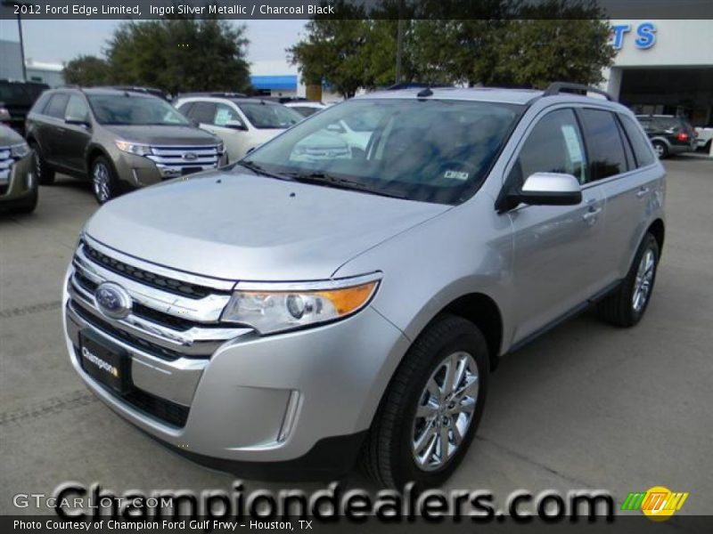 Ingot Silver Metallic / Charcoal Black 2012 Ford Edge Limited