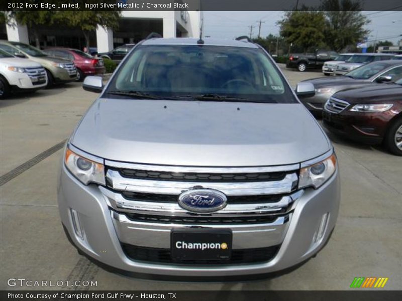 Ingot Silver Metallic / Charcoal Black 2012 Ford Edge Limited