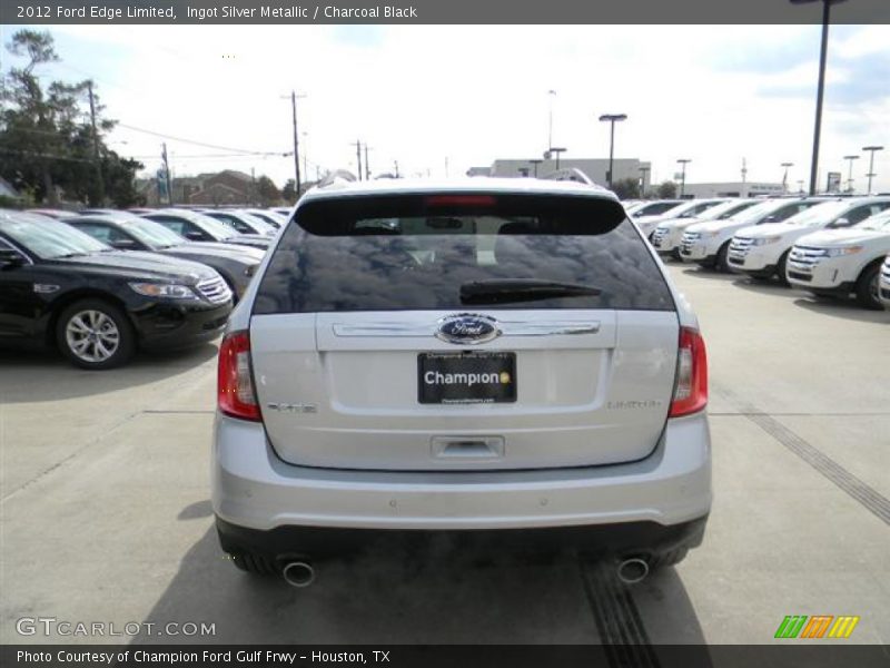Ingot Silver Metallic / Charcoal Black 2012 Ford Edge Limited