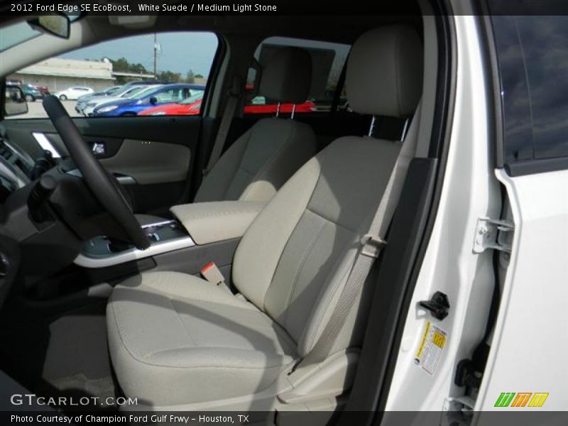White Suede / Medium Light Stone 2012 Ford Edge SE EcoBoost