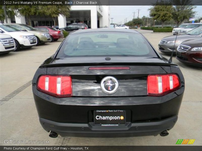 Black / Charcoal Black 2012 Ford Mustang V6 Premium Coupe