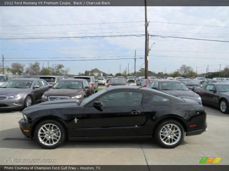 Black / Charcoal Black 2012 Ford Mustang V6 Premium Coupe