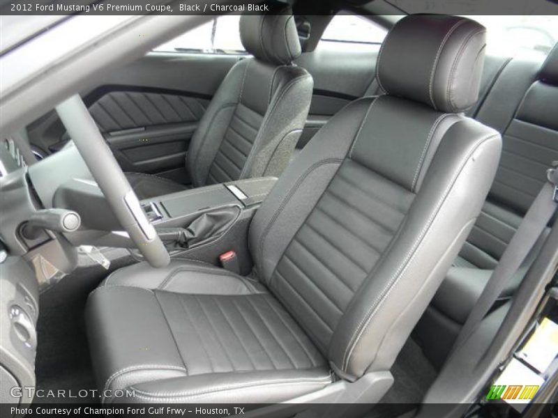Black / Charcoal Black 2012 Ford Mustang V6 Premium Coupe