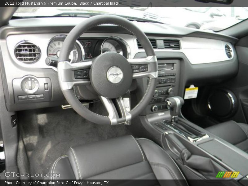 Black / Charcoal Black 2012 Ford Mustang V6 Premium Coupe