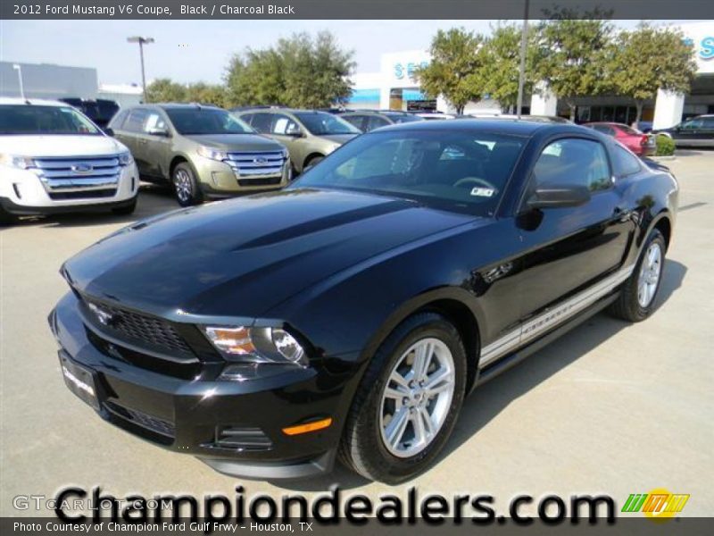 Black / Charcoal Black 2012 Ford Mustang V6 Coupe