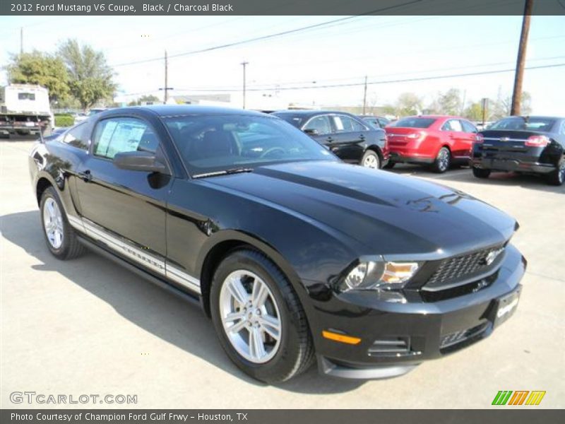 Black / Charcoal Black 2012 Ford Mustang V6 Coupe