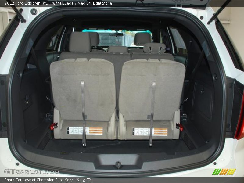 White Suede / Medium Light Stone 2012 Ford Explorer FWD