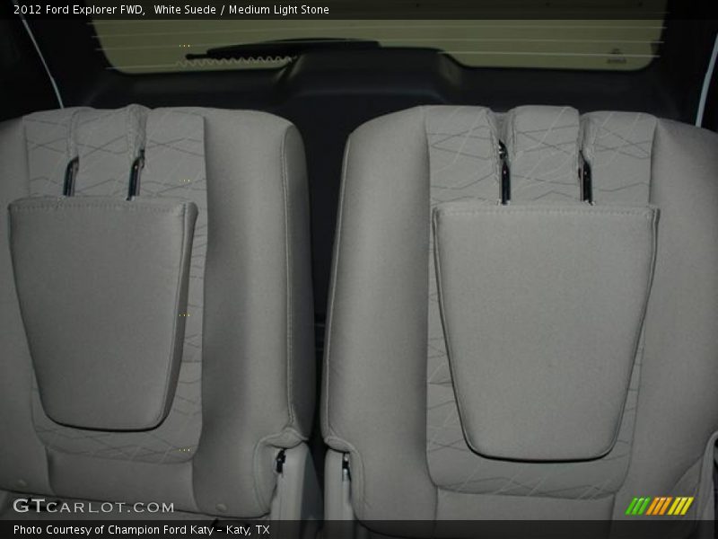 White Suede / Medium Light Stone 2012 Ford Explorer FWD