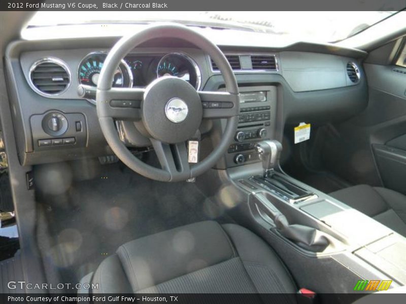 Black / Charcoal Black 2012 Ford Mustang V6 Coupe