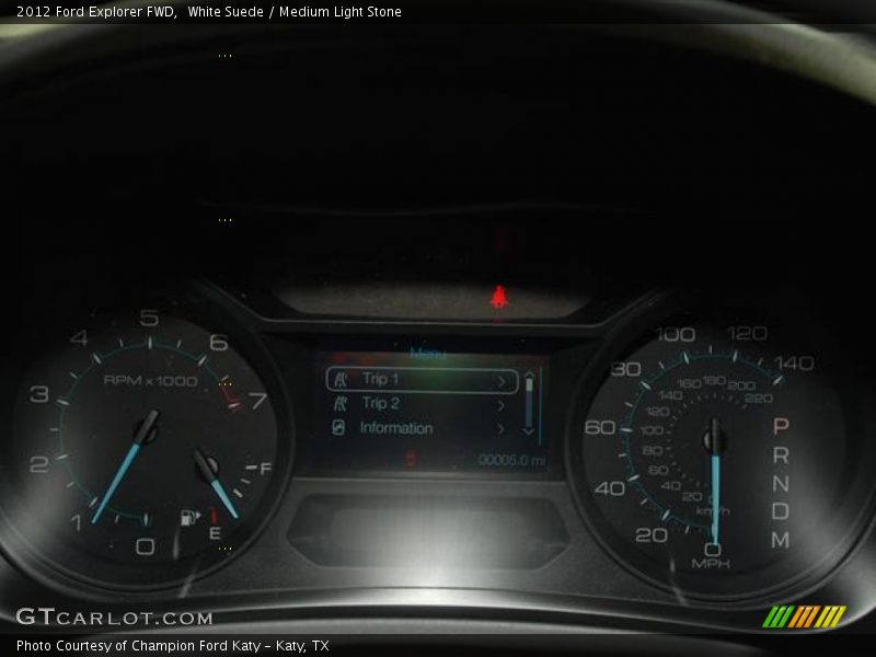 White Suede / Medium Light Stone 2012 Ford Explorer FWD