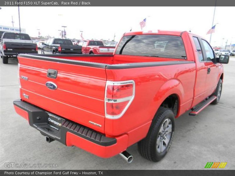 Race Red / Black 2011 Ford F150 XLT SuperCab