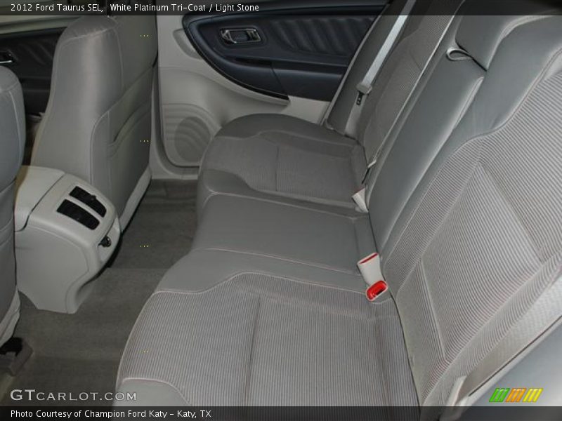 White Platinum Tri-Coat / Light Stone 2012 Ford Taurus SEL