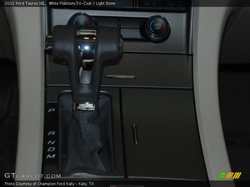 White Platinum Tri-Coat / Light Stone 2012 Ford Taurus SEL