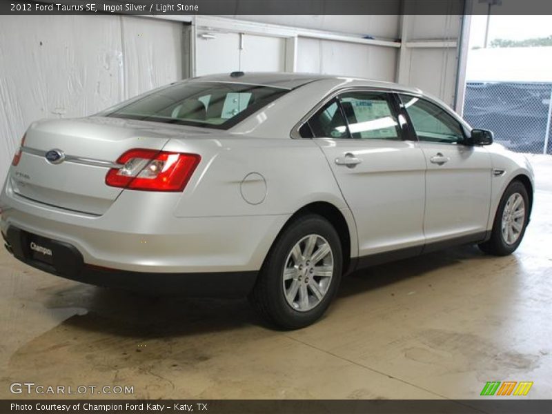 Ingot Silver / Light Stone 2012 Ford Taurus SE
