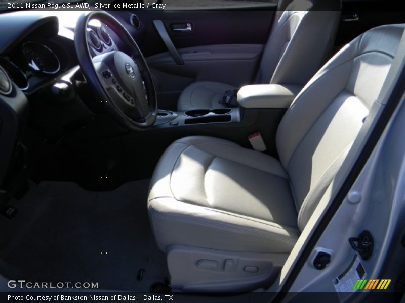 Silver Ice Metallic / Gray 2011 Nissan Rogue SL AWD