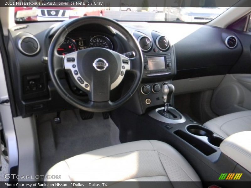 Silver Ice Metallic / Gray 2011 Nissan Rogue SL AWD