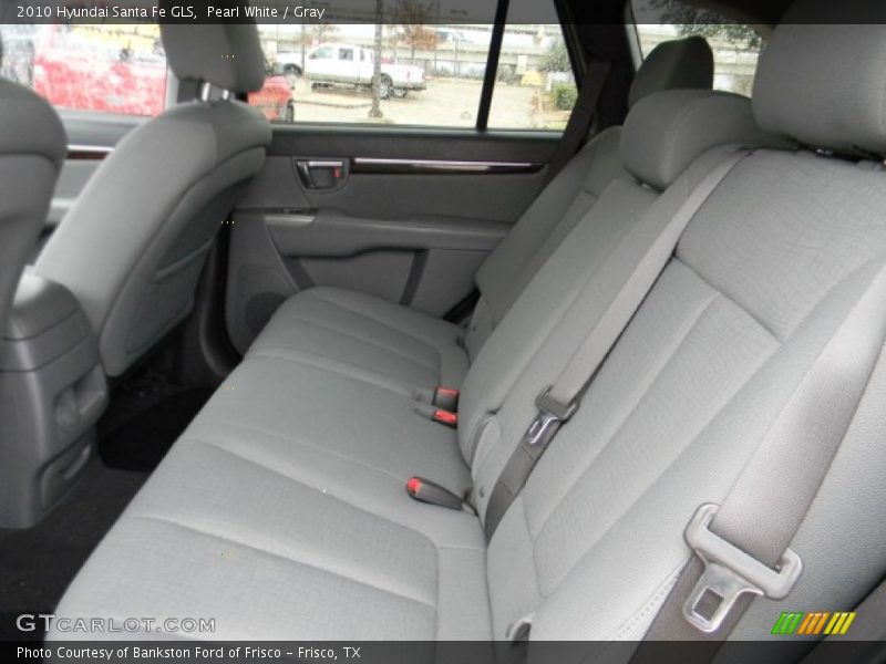 Pearl White / Gray 2010 Hyundai Santa Fe GLS