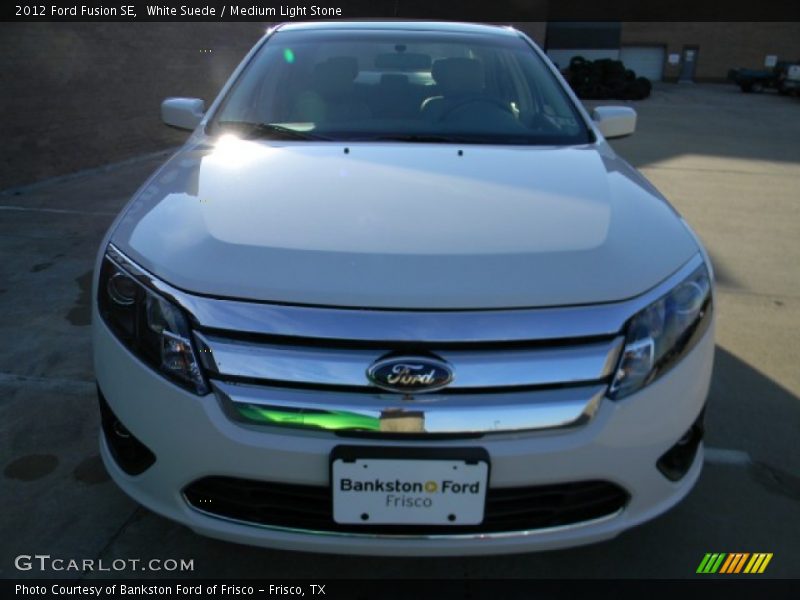 White Suede / Medium Light Stone 2012 Ford Fusion SE