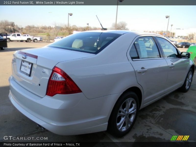 White Suede / Medium Light Stone 2012 Ford Fusion SE