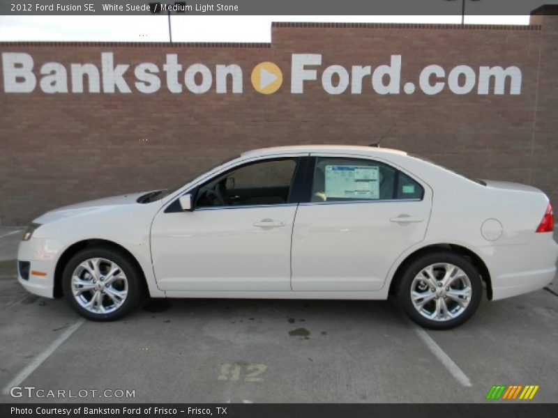 White Suede / Medium Light Stone 2012 Ford Fusion SE