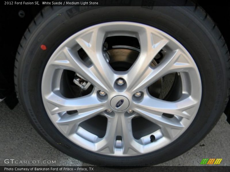 White Suede / Medium Light Stone 2012 Ford Fusion SE