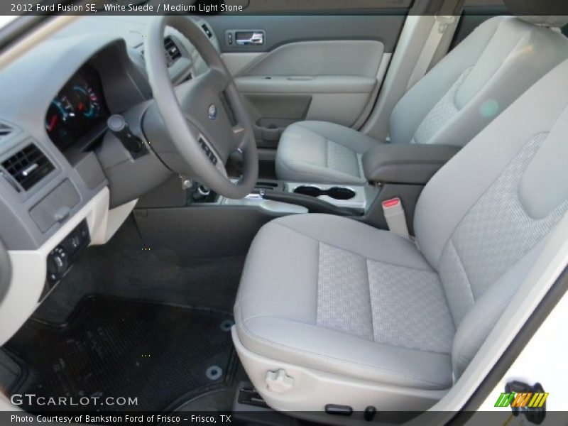White Suede / Medium Light Stone 2012 Ford Fusion SE