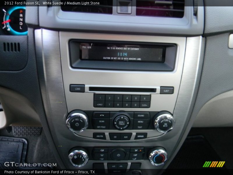 White Suede / Medium Light Stone 2012 Ford Fusion SE