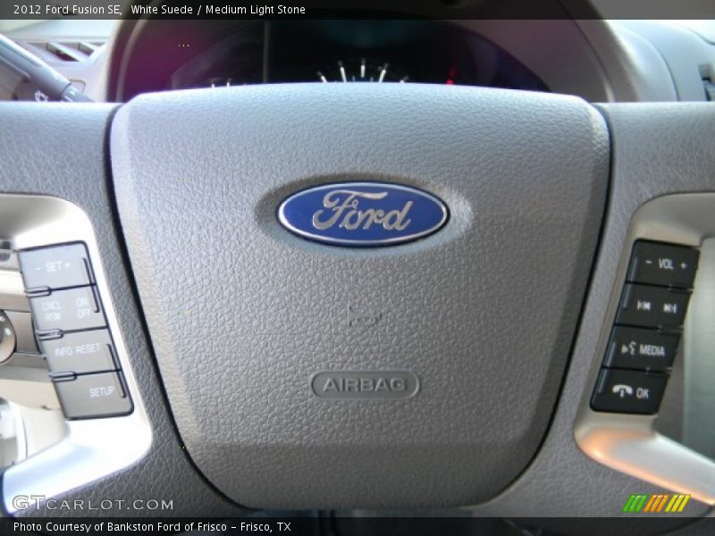 White Suede / Medium Light Stone 2012 Ford Fusion SE