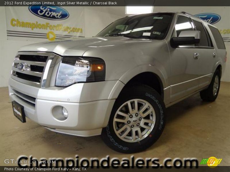 Ingot Silver Metallic / Charcoal Black 2012 Ford Expedition Limited