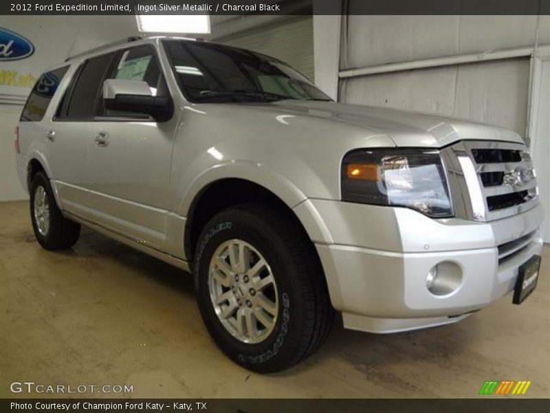 Ingot Silver Metallic / Charcoal Black 2012 Ford Expedition Limited