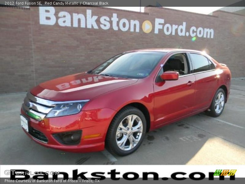 Red Candy Metallic / Charcoal Black 2012 Ford Fusion SE