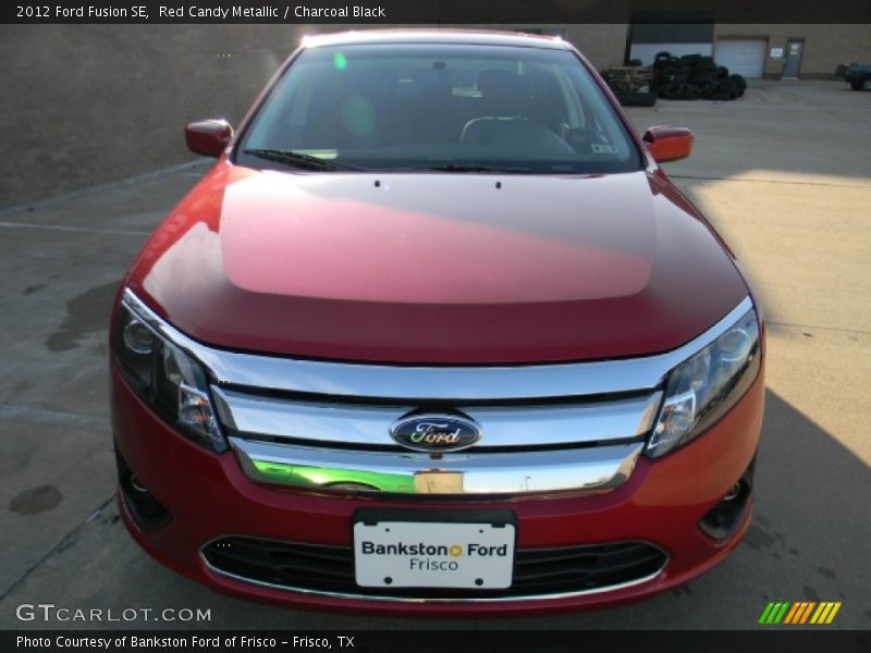 Red Candy Metallic / Charcoal Black 2012 Ford Fusion SE