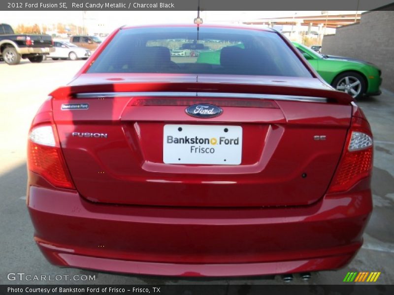 Red Candy Metallic / Charcoal Black 2012 Ford Fusion SE
