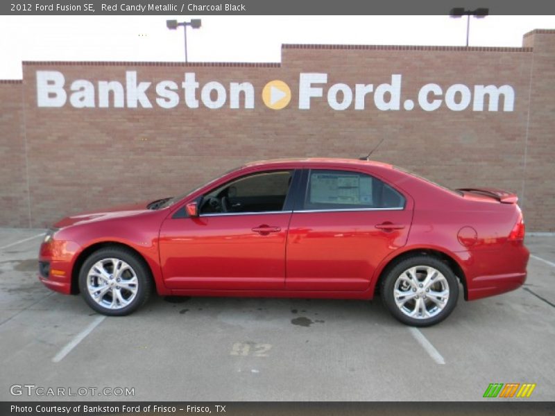 Red Candy Metallic / Charcoal Black 2012 Ford Fusion SE