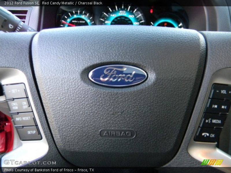 Red Candy Metallic / Charcoal Black 2012 Ford Fusion SE