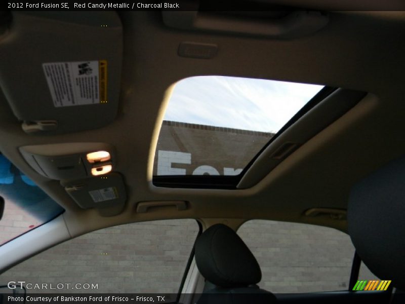 Red Candy Metallic / Charcoal Black 2012 Ford Fusion SE