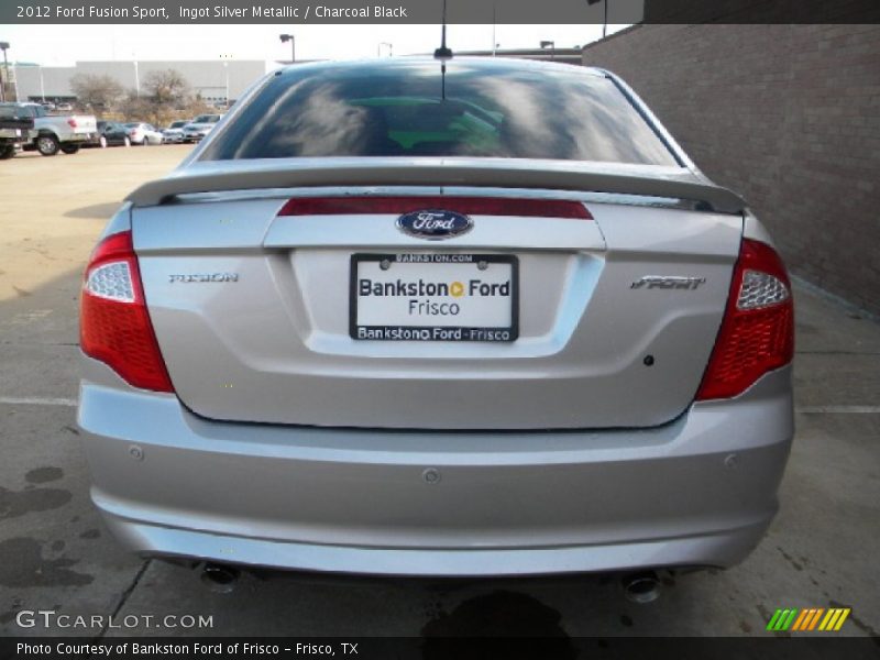 Ingot Silver Metallic / Charcoal Black 2012 Ford Fusion Sport
