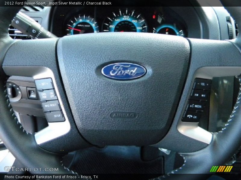 Ingot Silver Metallic / Charcoal Black 2012 Ford Fusion Sport