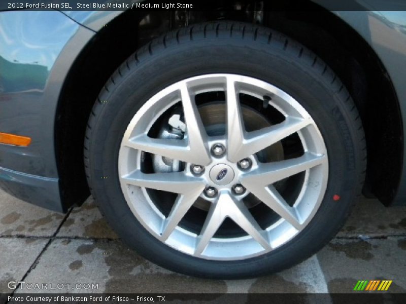 Steel Blue Metallic / Medium Light Stone 2012 Ford Fusion SEL