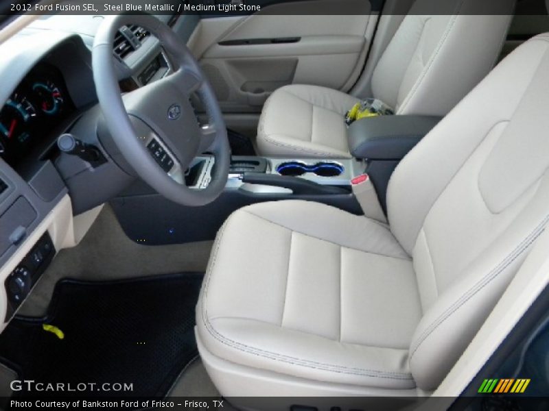 Steel Blue Metallic / Medium Light Stone 2012 Ford Fusion SEL