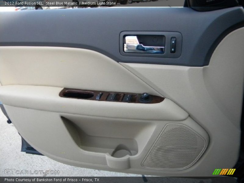 Steel Blue Metallic / Medium Light Stone 2012 Ford Fusion SEL
