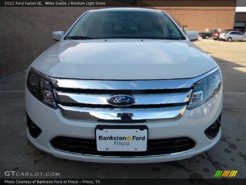 White Suede / Medium Light Stone 2012 Ford Fusion SE