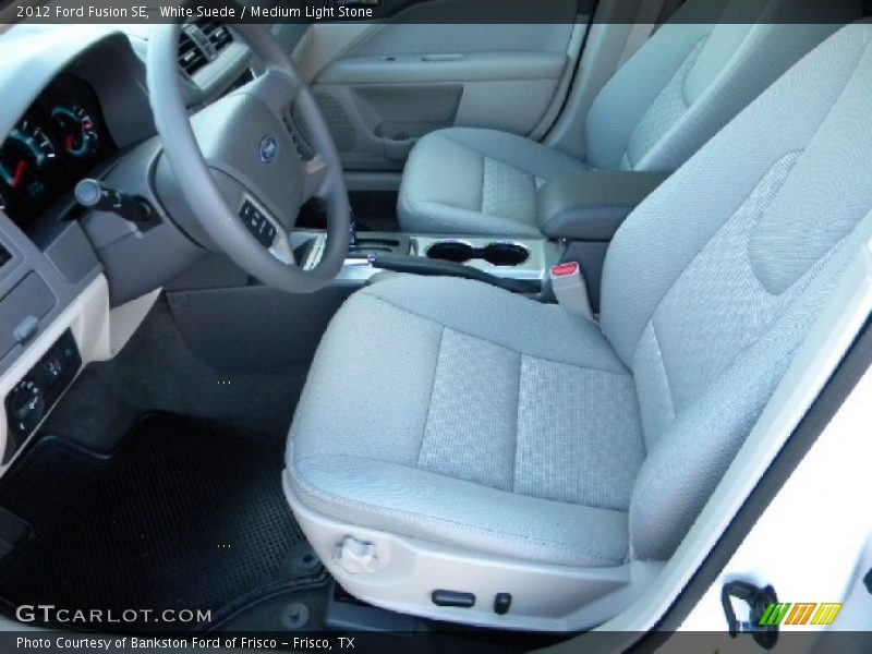 White Suede / Medium Light Stone 2012 Ford Fusion SE